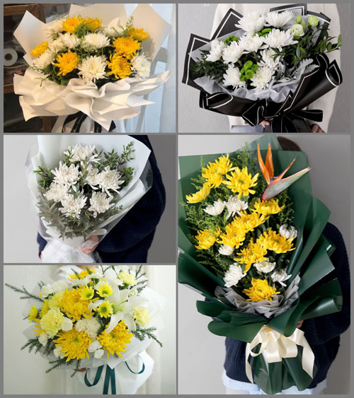 广东梅州市五华县梅林镇华光村白事花束代送